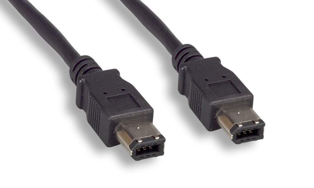 10FT Black Premium Firewire Cable 6PIN 6PIN 1394A