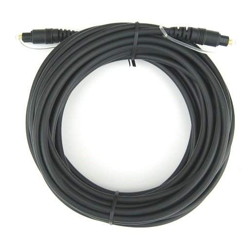 25Ft Toslink Cable 5.0 mm Black