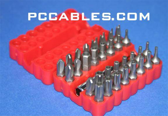 Security Bit Set 33PCS Torx Hex Tri-Wing With Case