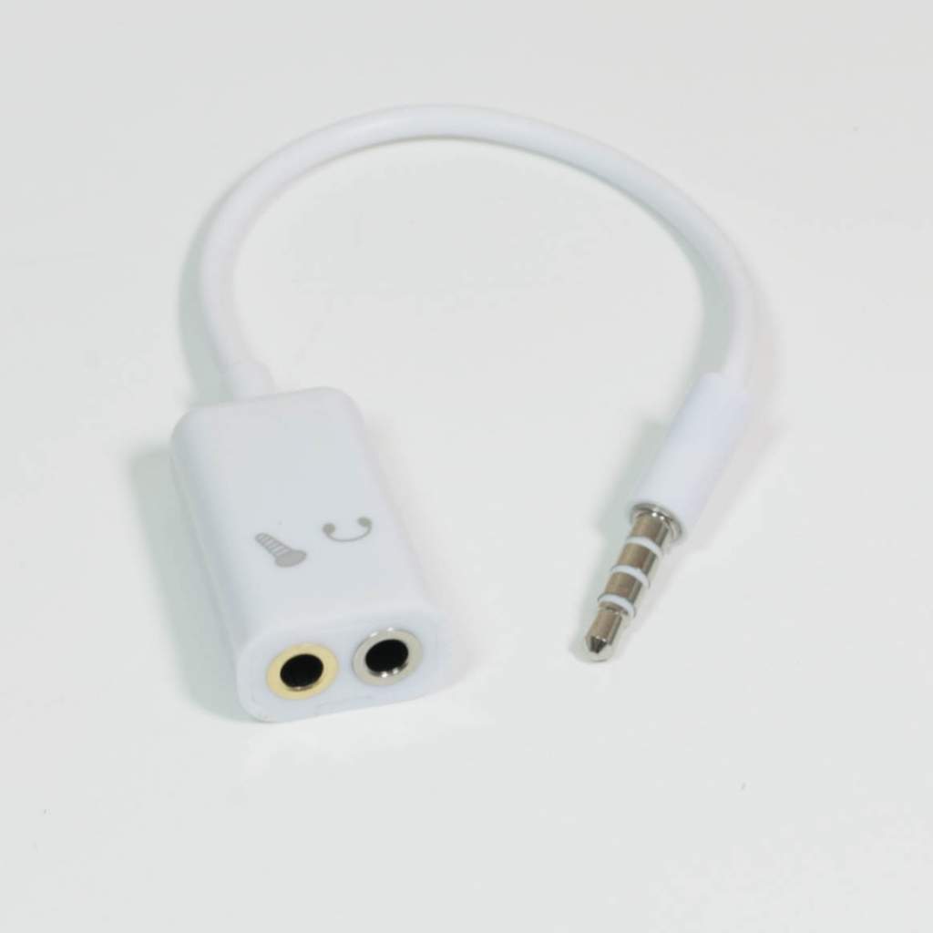 TRRS 3.5mm Plug Connector-Male to TRS 3.5mm Female Headphone TRS 3.5mm Female Microphone